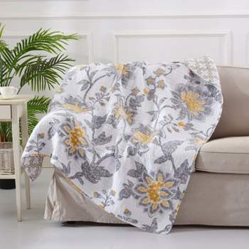 Reverie Floral Quilted Throw - Levtex Home