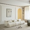 HipyMo Compressible Modular Sofa Set with Corduroy Fabric - High-Density Sponge, Stainless Steel - 3 of 4