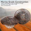 6.5" Waterproof Marine Speakers for Outdoor Use with Camo Design, Full-Range Stereo, 150W, 2-Pack - 4 of 4