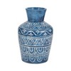 Terracotta Decorative Vase - Handcrafted Pottery with Geometric Pattern - Ceramic Home Accent for Living Room, Bedroom, Office - Rustic Boho Style - 2 of 4