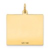 Black Bow Jewelry 14k Yellow Gold Wednesday Start Perpetual Calendar Charm Pendant, 22mm - 3 of 4