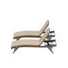 WestinTrends All Weather Wicker Outdoor Patio Chaise Lounge with Cushion (Set of 2) - 4 of 4