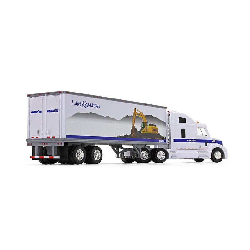 First Gear 1/24 Plastic Tractor Trailer with Lights & Sounds, Komatsu Semi 70-0585, 2 of 5