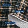 Modern Runner Rug Non-Slip Washable, Low Pile Tartan Plaid Carpet for Kitchen Laundry Bathroom, Stain Resistant Floor Mat for Kids Room - 3 of 4