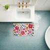 Stupell Industries Boho Ikat Flowers Printed Plush Bath Mat And Bath Rug, Design By Heather Mclaughlin, 18"X30" - 4 of 4