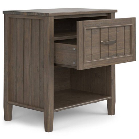 Rowan Bedside Table Smoky Brown - Wyndenhall : Target