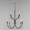 Maxim Lighting Charlton 8 - Light Chandelier in  Black/Antique Brass - 2 of 4