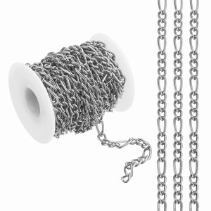 Unique Bargains Aluminum Craft Supply Jewelry Making Twisted Link Chain Roll 16.4ft - 1 of 4