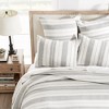 Monroe Stripe Grey Duvet Set - Levtex Home - 3 of 4