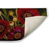 Stupell Industries Vintage Midnight Garden Blooms Printed Plush Bathroom Floor Mat, design by Nicole Tamarin - 2 of 4