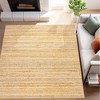 Modern Braided Print Area Rug, Washable Living Room Rug, Non Slip Low Pile Soft Carpet for Dining Room, Home Office - 2 of 4
