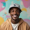 Dalix Giant Lizard Kaiju Embroidered Cotton Dad Hat Baseball Cap Adjustable Glow in the Dark Mens - 3 of 4