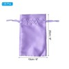 Unique Bargains Mini Smooth Soft Wedding Christmas Satin Bags with Drawstring 30 Pcs - 2 of 4