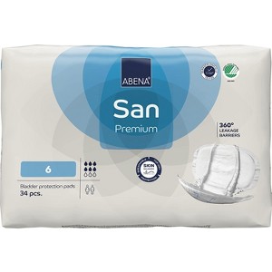 Abena San, Premium Incontinence Pads, Moderate Absorbency (Sizes 4 To 7) - 1 of 4