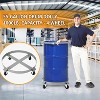 Heavy Duty 55 Gallon Drum Dolly with 4 Swivel Wheels, Steel Frame, Cross Brace Design for Stability, 1000 lbs Capacity, Warehouse and Industrial Use - 4 of 4