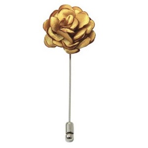 Men's Solid Color Rose Floral Lapel pin - 1 of 3