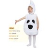 Joyfy Toddler Halloween Ghost Pattern Costume, Ghost Bodysuit Costume with Boo Hood for Baby Boys Girls Halloween Dress Up Party, 18-24 Months - 3 of 4