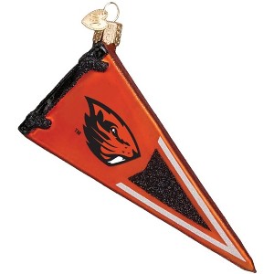 Old World Christmas Blown Glass Ornament for Christmas Tree, Oregon State University Pennant - 1 of 1