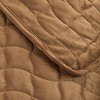 Isla Jade Full/Queen Stitch Velvet Quilt Bedding Set Cognac - 2 of 4