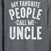 Men's - Instant Message - My Favorite People Call Me Uncle Long Sleeve Graphic T-Shirt - 2 of 4