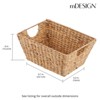 mDesign Woven Hyacinth Nesting Kitchen Storage Basket Bins - image 4 of 4