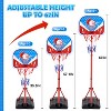 Skirfy Kids Basketball Hoop Adjustable Height 2.9 ft-6.2 ft, Toddler Basketball Hoop, Blue - 2 of 4