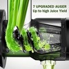 Masticating Juicer with Quiet Motor, Reverse Slow Chewing Cold Press Juicer, 7 Upgraded Auger Juicer, High juicing rate, 90 Electronic Recipes - 3 of 4
