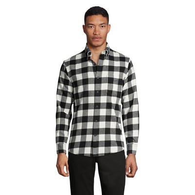 Lands' End Men's Traditional Fit Pattern Flagship Flannel Shirt - X ...