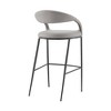 Armen Living 26" Ramona Iron and Faux Leather Counter Height Barstool - 4 of 4