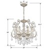 Crystorama Lighting Regis 6 - Light Semi-Flush Mount in  Olde Silver - 2 of 4