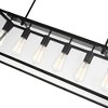 CWI Lighting Alyson 6 Light Down Chandelier With Black Finish - 3 of 4