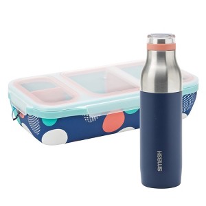 Bento Switch Up Lunch Box with 16.9 fl ox Bottle in Misty - 1 of 4