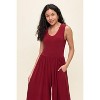 WEST K Women's Janina Sleeveless Knit Jumpsuit - Medium - Burgundy - 4 of 4