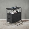 Night Stand Slim Night Stand Narrow Nightstand Narrow Nightstand With Charging Station Side Table With Storage Bedside Table Side Table - 2 of 4