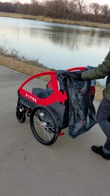 Radio Flyer Duoflex Bike Trailer to Stroller - Gray/Red/Black