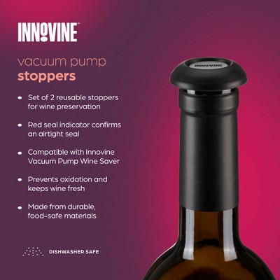 Innovine Vacuum Pump Wine Stoppers - Thumbnail 3