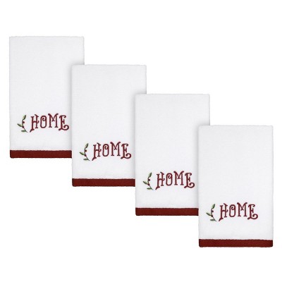 Avanti Linens Home for the Holidays 4 Pc Fingertip Towel Set