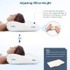 Itopfox Memory Foam Pillow for Neck Pain Relief, Adjustable Orthopedic Ergonomic Cervical Pillow with Washable Cover for Side, Back, Stomach Sleepers - 4 of 4