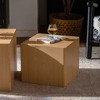 GDFStudio Sable Modern Wooden Square Coffee Tables with Nesting Imitation (Set of 2) - 4 of 4