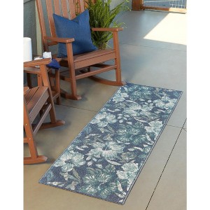 Unique Loom Outdoor Coastal Collection Area Rug - Cicek (' " x ' "  ) - 1 of 4