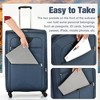Lyngins 5-Piece Softside Luggage Set – 20" + 24" + 28" Spinner Suitcases with Wheels, Travel Duffel Bag & Toiletry Bag, Easy-Access Pockets - 4 of 4