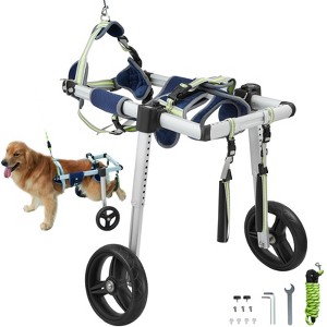 VEVOR 2 Wheels Dog Wheelchair for Back Legs, Pet Wheelchair Lightweight & Adjustable Assisting in Healing,  Dog Cart/Wheelchair ,(M) - 1 of 4