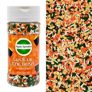 Mystic Sprinkles Luck of the Irish Sprinkle Mix 3.2oz Bottle - 1 of 4