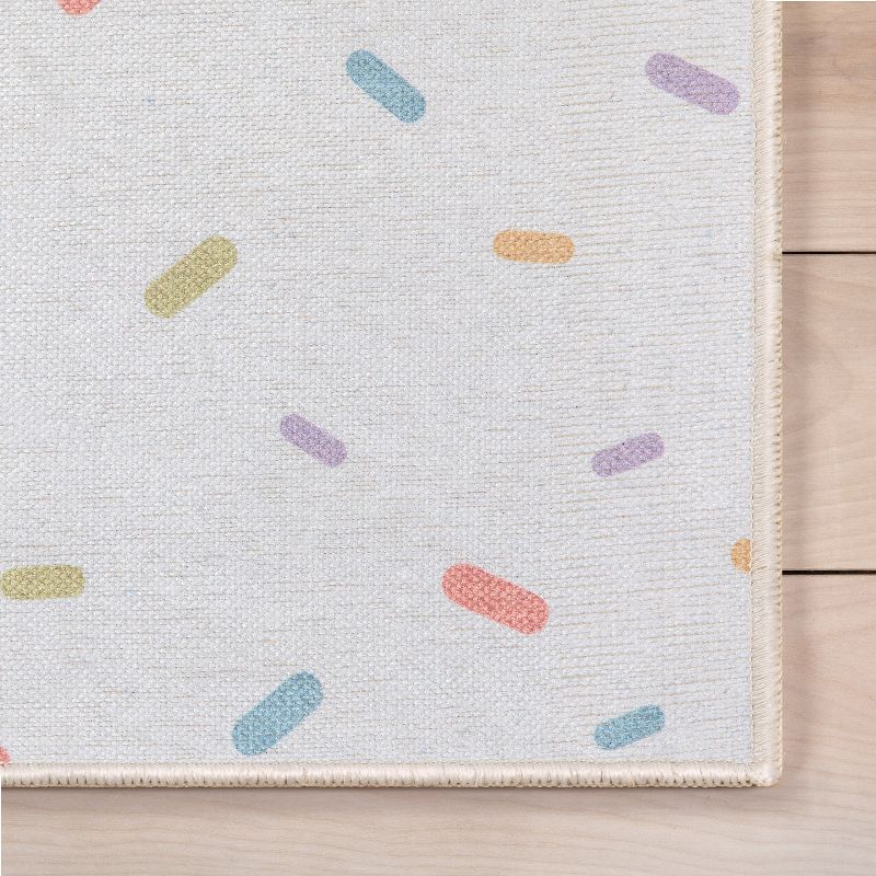 Well Woven Rainbow Sprinkles Apollo Kids Collection Multi Color Area Rug, 6 of 11