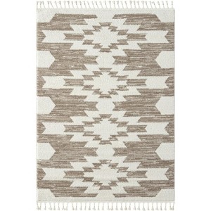 Luxe Weavers South Western Fringe Geometric Indoor Area Rug - 1 of 4