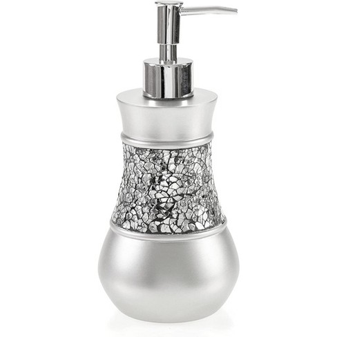 Creative Scents Silver Mosaic 6 Piece Bathroom Accessories Set : Target