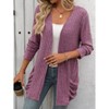 Lightweight Cardigans for Women Fashion Casual Oversized Long Sleeve Cardigan Sweater Loose Dressy Fall Holiday Tops - 2 of 4