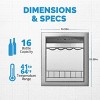 Newair Freestanding 16 Bottle Compressor Wine Fridge in Stainless Steel, Adjustable Racks and Exterior Digital Thermostat - 4 of 4