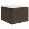 vidaXL Garden Sofa Set Brown, Cream white - 3 of 4