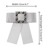 Elerevyo Women's Brooch Rhinestone Solid Color Bow Ties 1 Pc - 2 of 4